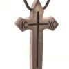Крест нательный мужской деревянный - Воин Христа